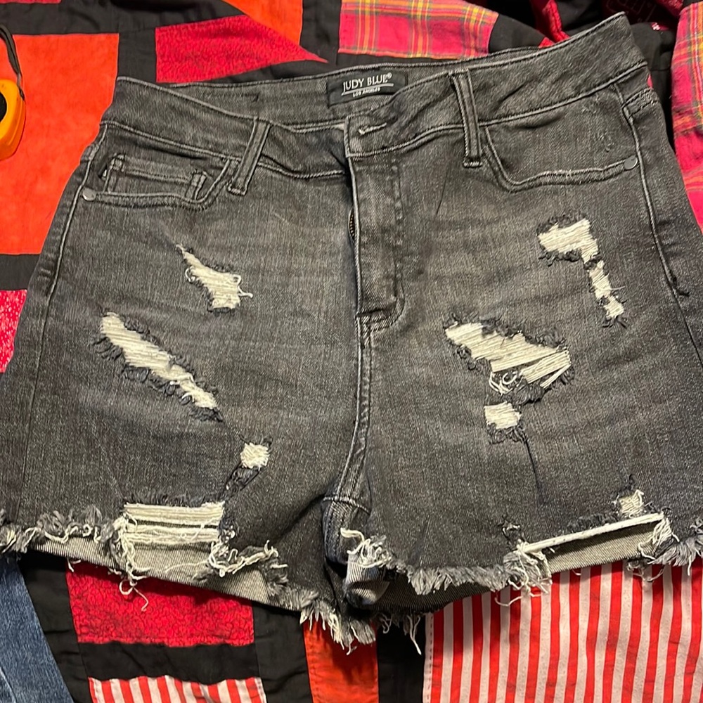 Judy blue large light black Jean shorts size large